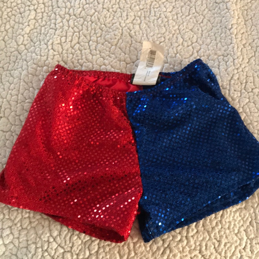 shiny shorts